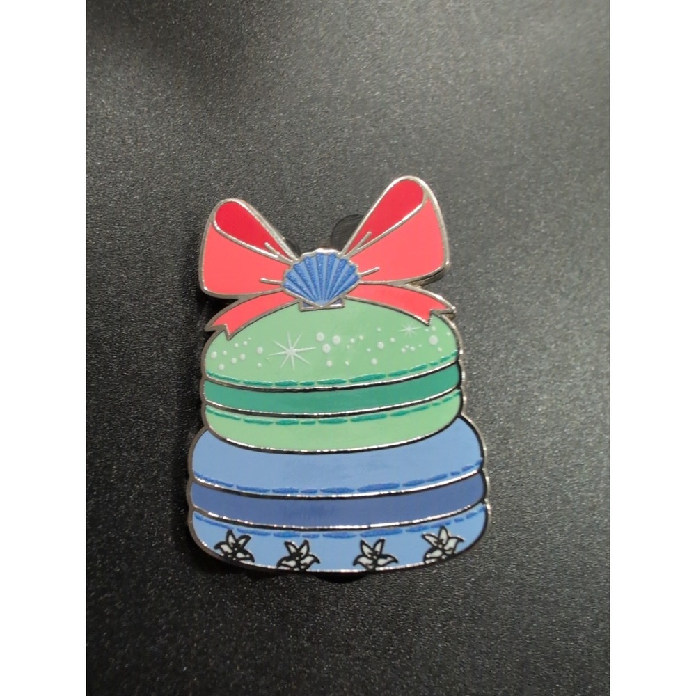 2024 Disney Princess Pastries Ariel Mermaid Shell Macarons Mystery Box Pin